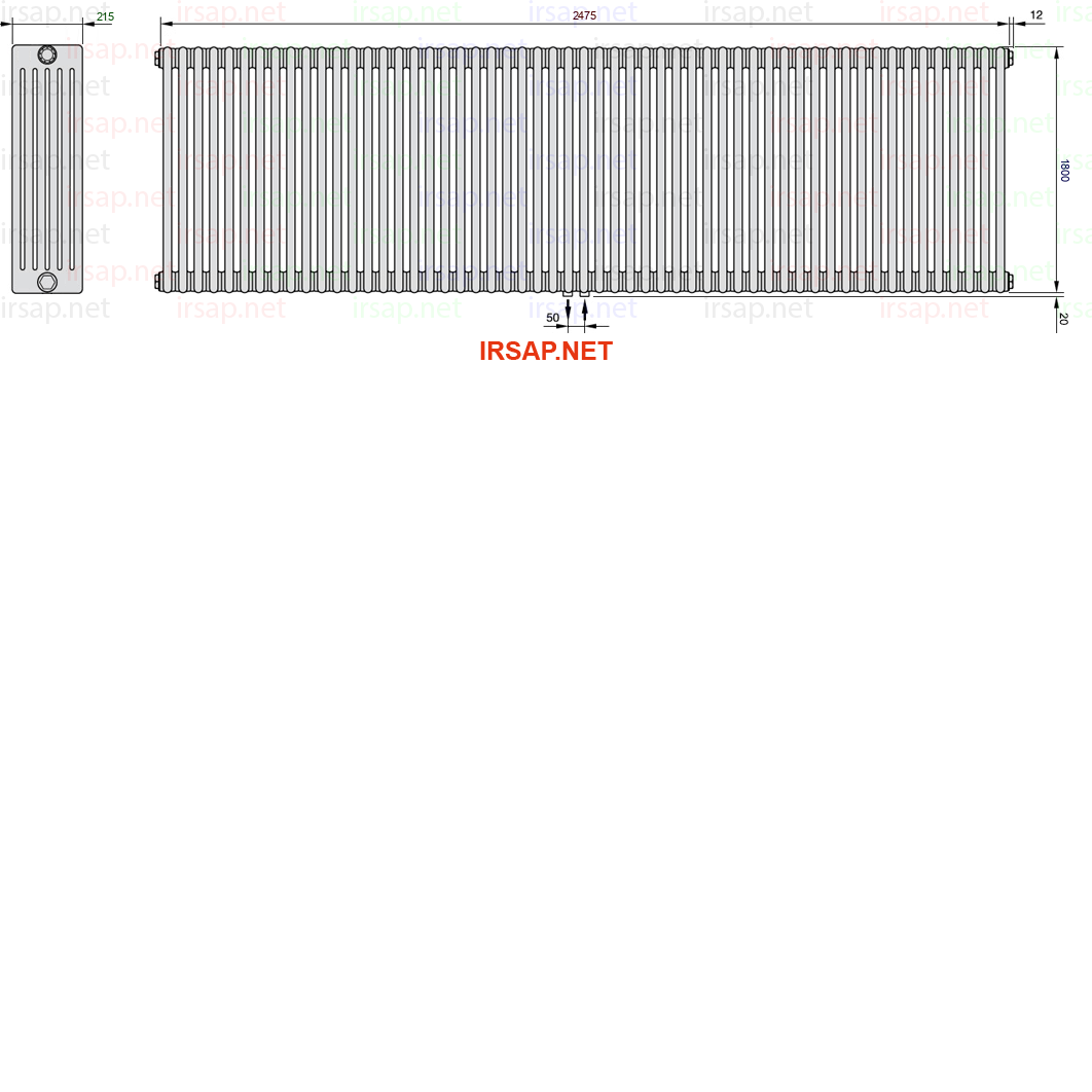 Радиатор IRSAP Tesi 61800/55 T50 CL 01
